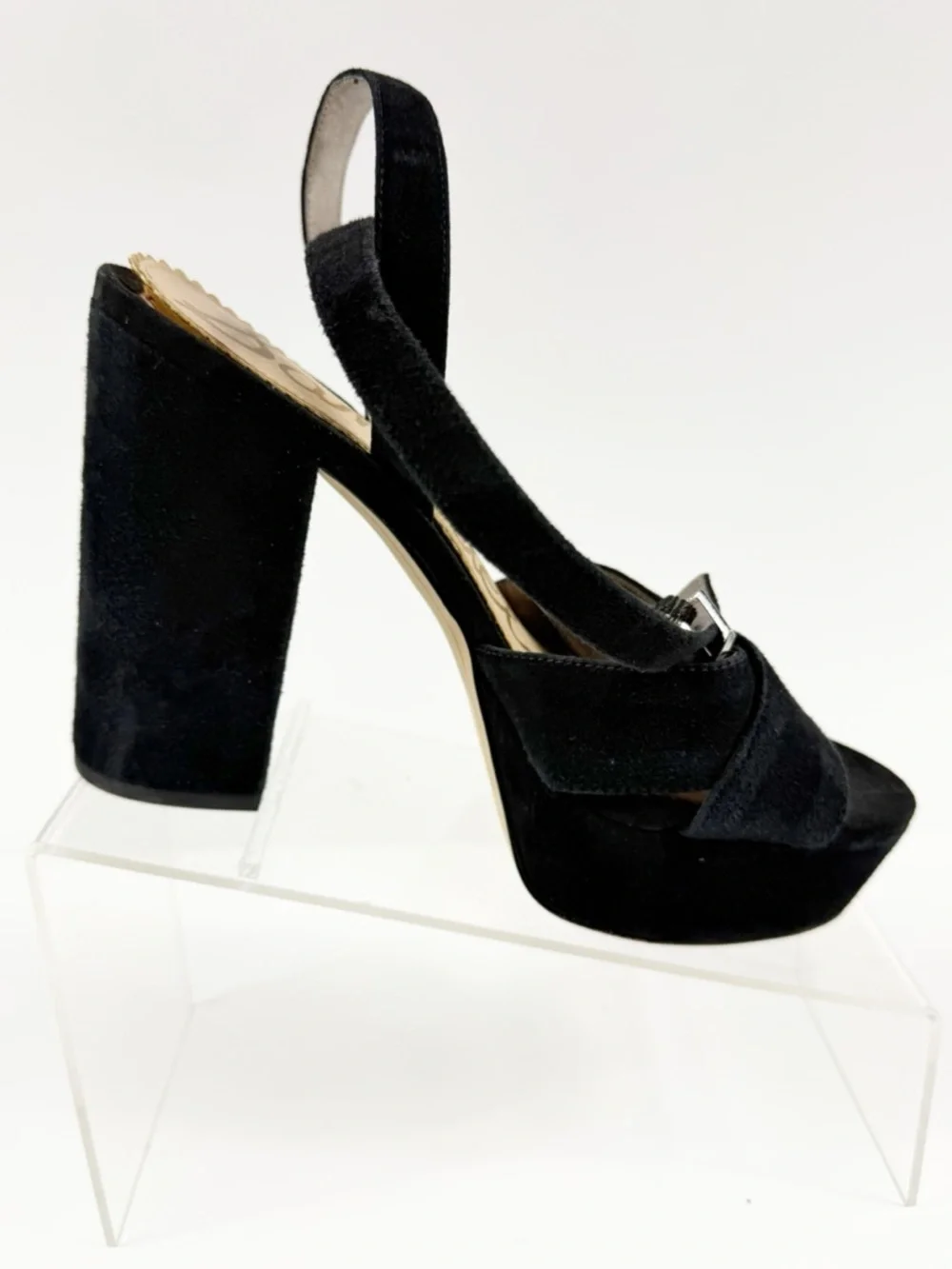Sam Edelman Mara Black Suede Platform‎ Shoes 8.5